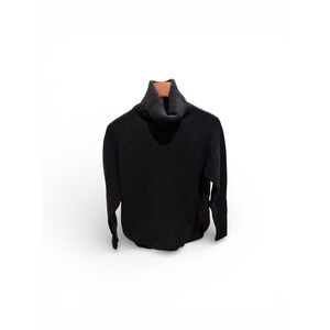 Dark Academia WILFRED FREE ARITZIA Merino Wool
Ribbed Turtleneck Sweater Black L